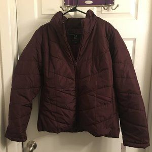 NY&C Burgundy Puffer Jacket